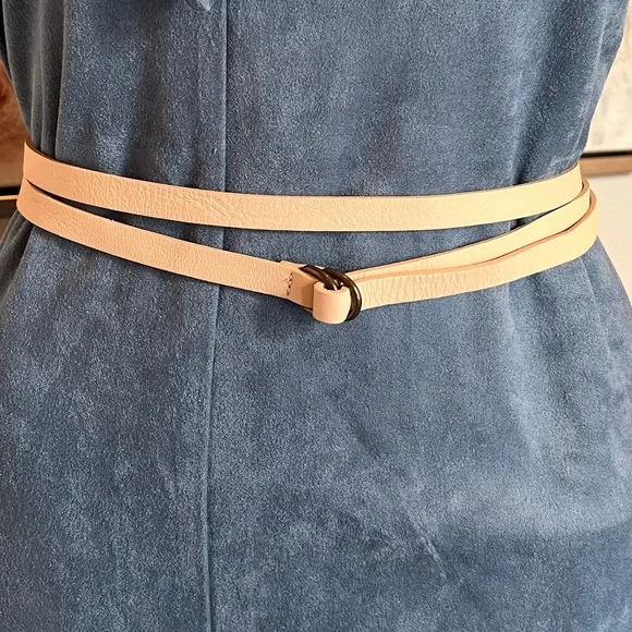 J.Jill genuine leather black eyelet wide belt Size Small JIL SANDER black glazed leather WIDE WAIST Belt 40 L For  main image 3